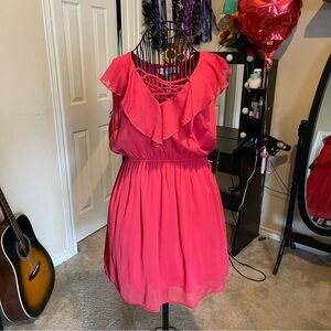 No Boundaries Vibrant Pink Dress